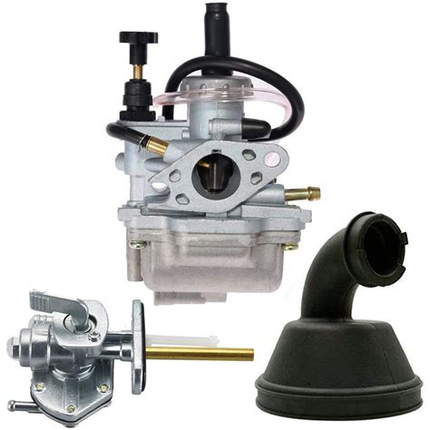 Buy LT80 Carburetor with Fuel Switch Valve Petcock Intake Manifold for ...
