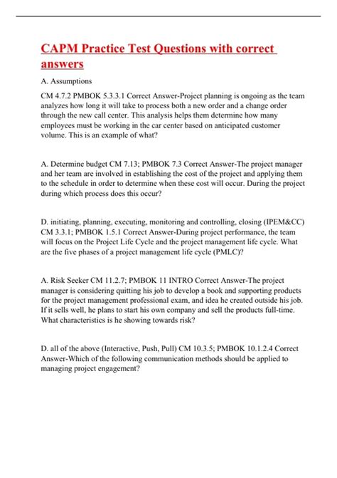 Capm Example Questions 的图像结果