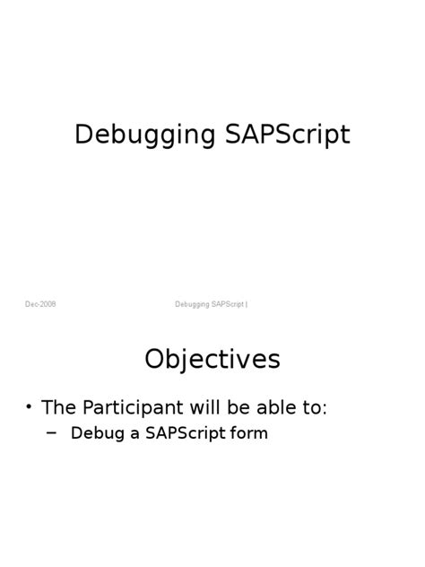 Image result for SAP Scripts Debugging