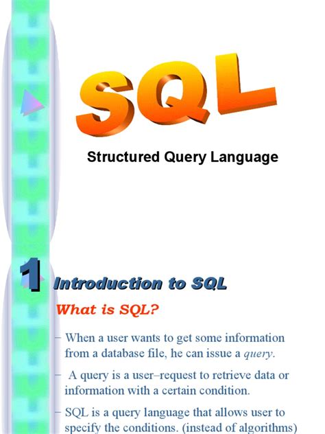 Image result for SQL Structured Query Language PDF