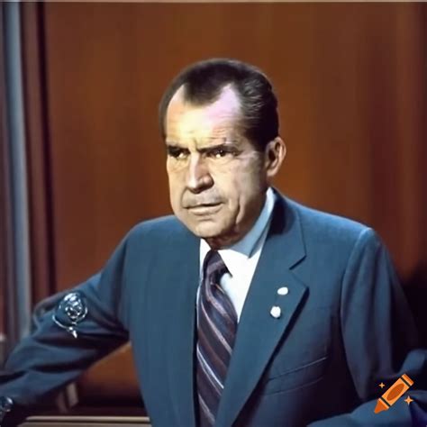 Satirical portrait of richard nixon