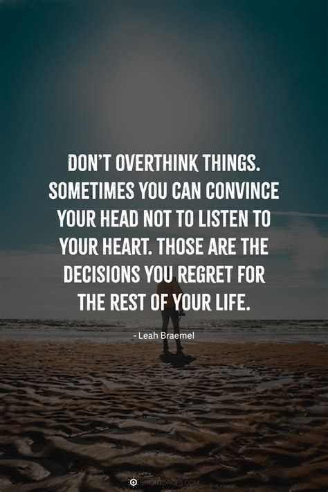 59 Useful Overthinking Quotes to Make a Decision - Bright Drops