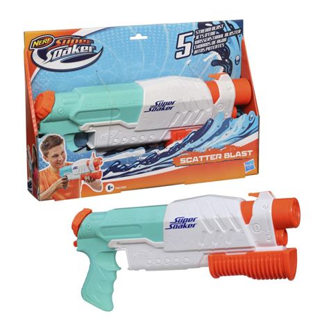 Nerf Super Soaker Scatter Blast Water Blaster | Spray 5 Streams of ...