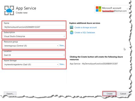 Deploy Azure Function Visual Studio Code 的图像结果