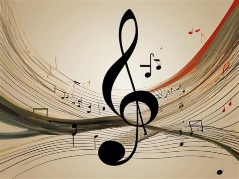 Image result for Treble Clef with Flowing Notes