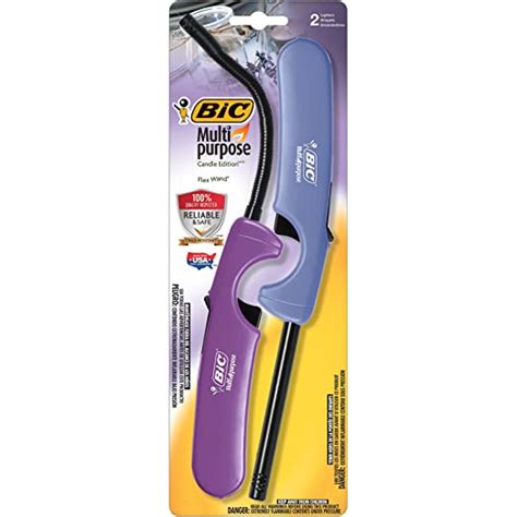 BIC Multi-purpose Candle Edition Lighter & Flex Wand Lighter, 2-Pack ...