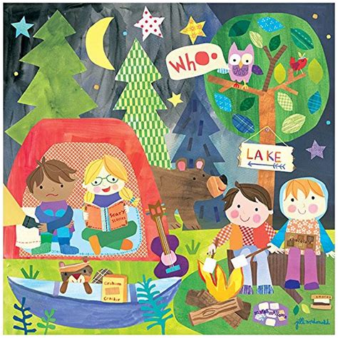 Oopsy Daisy BR &Nameinternal - Under The Stars 30x30 Canvas Wall Art ...