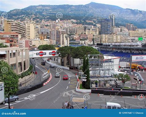 Monaco Circuit - Virage Anthony Noghes Editorial Photography - Image of ...