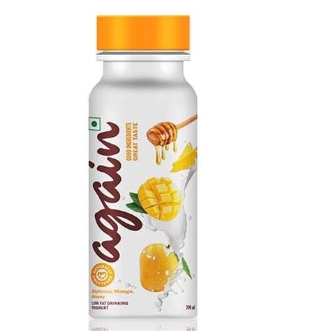 Again Yoghurt Drink - Alphonso Mango - All Natural, No Sugar Added Pet ...