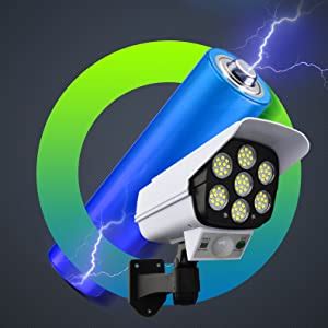 BOVTY Plastic Solar Light Outdoor 77 Led Motion Sensor Security Camera ...