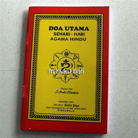 Jual Doa Utama Sehari-hari Agama Hindu - buku bali - Kab. Tabanan - m ...