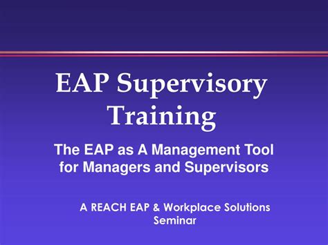 Image result for EAP Training Program