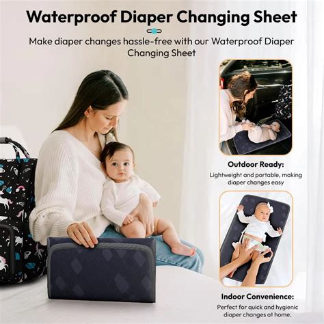 Best Diaper Bag Backpack with Changing Mat- Maternity Backpack