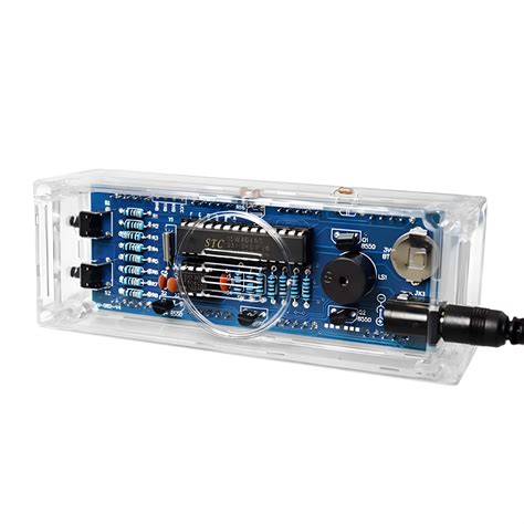 DIY 1-Inch LED Electronic Clock Kit (White) – Robocraze