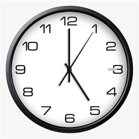 Half past eight on a round clock face 3425542 Stock Photo at Vecteezy