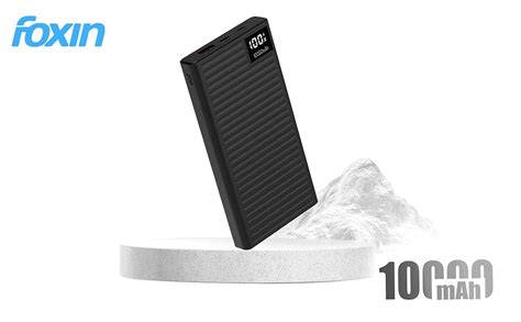 Foxin 22.5W Fast Charging USB Type C Powerbank 10,000mAh with LED ...