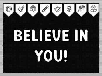 BELIEVE IN YOU! Growth Mindset Bulletin Board Kit, Ready to print ...