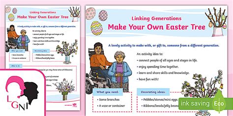 FREE! - Linking Generations - Make Your Own Easter Tree