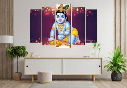 balkrishna wall stickers 68 cm lord Krishna wall sticker 3d Self ...