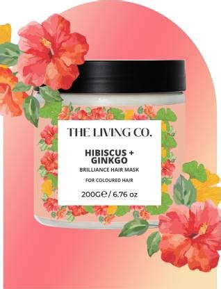 The Living Co. Brilliance Mask For Colour Treated Hair with HIBISCUS ...
