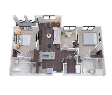 3D Floor Plan Rendering Evansville, Indiana by The 2D3D Floor Plan ...