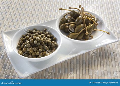 Capers and Caper Berries stock photo. Image of bowl, dish - 14857038