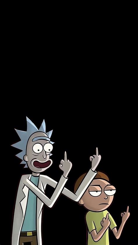 5265f | Rick and Morty, Middle Finger, 4K Wallpaper 4K PC