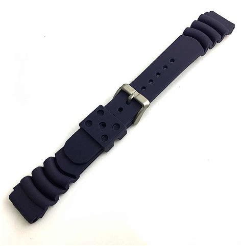 Tissot Compatible Blue Diver's Style Rubber Strap Replacement Watch ...