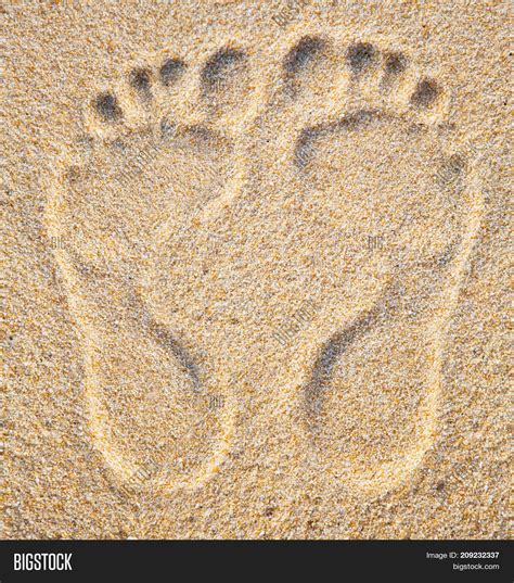 Two Footprints Sand Image & Photo (Free Trial) | Bigstock