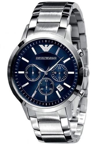Emporio armani Armani Mens Chrono Watch Ar2448 Blue Dial - India | Ubuy