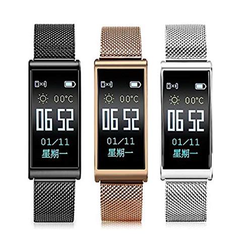 Buy GENERICXANES X3 0.96'' IP68 Waterproof Heart Rate Blood Pressure ...