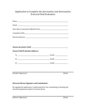 Fillable Online web mit Application to Complete the Aeronautics and ...