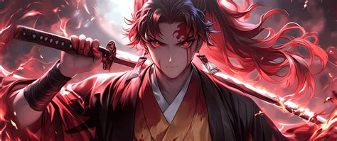 Yoriichi Tsugikuni Wallpaper 4K, Katana