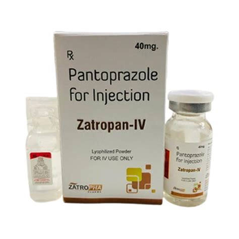 Zatropan IV - Pantoprazole for Injection - Zatropha Pharma