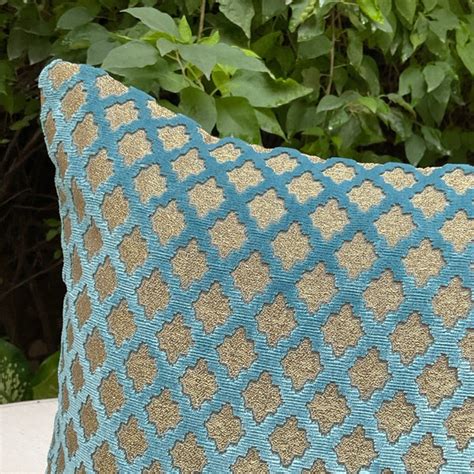 Blue Jewel Opulent Cushion Cover by Studio Covers