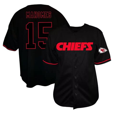 Men's Fanatics Patrick Mahomes Black Kansas City Chiefs Big & Tall ...