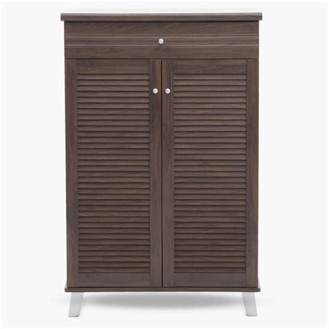 Buy Lewis 16 Pairs Shoe Cabinet with Drawer - Brown from Home Centre at ...