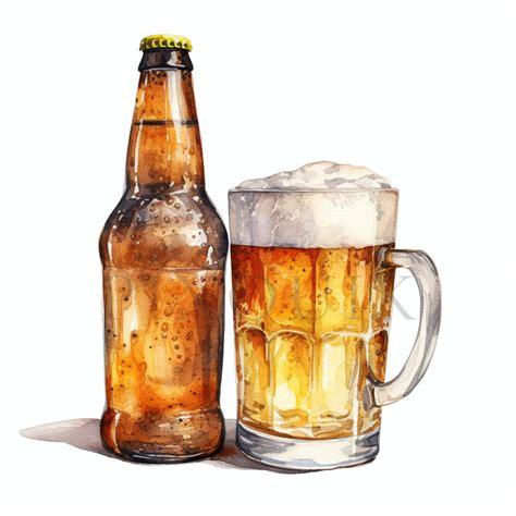 Watercolor Beer Clipart | 10 High Quality Jpgs | Digital Download ...