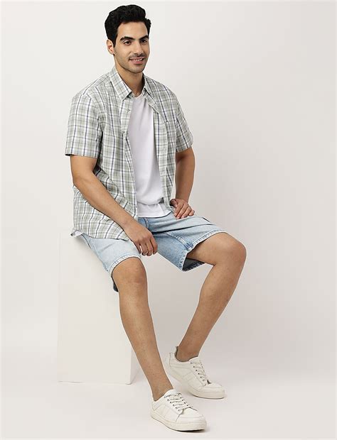 Buy Pure Cotton Checks Button-down Collar Shirt at Marks & Spencer