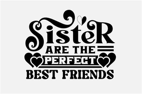 Pacote Svg Irmã | Vetor Premium