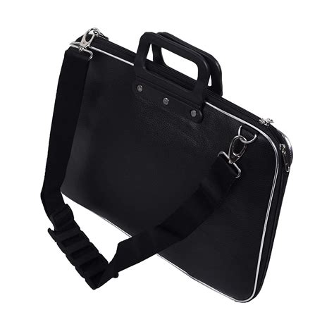 R2K Unisex Hard Shell Briefcase 14-inch Laptop Bag with Strap (Black ...