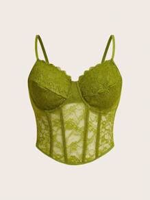 SHEIN ICON Plus Size Corset Plus Size Lace Cami Top, For Summer | SHEIN USA