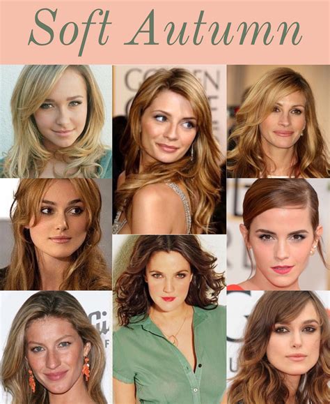 soft autumn hair color chart