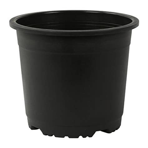 CAPPL 10 Inch Round Pot, Pack of 12, Black, Durable Plant Containers ...
