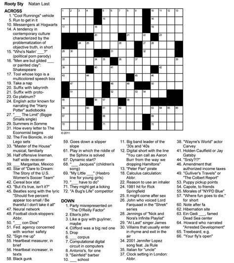 Free Printable Crossword Puzzles For Adults | Puzzles-Word Searches ...