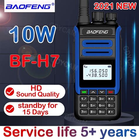 2021 nova baofeng BF-H7 poderoso walkie talkie 10w... – Grandado