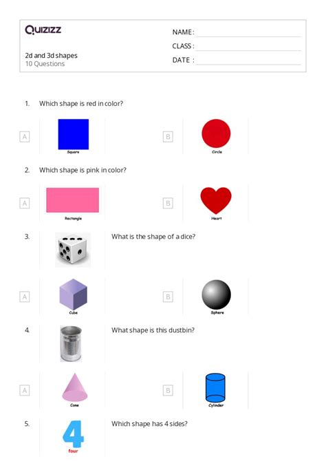 50+ 2D Shapes and Fractions worksheets for Kindergarten on Quizizz ...