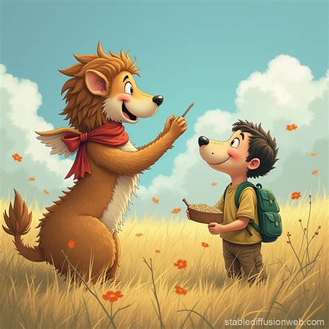 Funny Farsi Story Illustration | Stable Diffusion Online