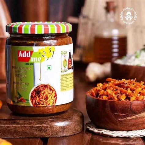 Fresh Turmeric & Ginger Pickle 500gm, Easy Homemade Achar – Add Me Foods
