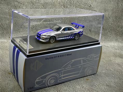 KOD 1/64 Scale Brian Nissan Skyline GTR R34 Fast furious – Inaboxstore